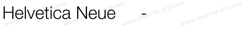 Helvetica Neue 粗體緊縮字体转换